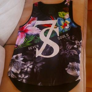 sleeveless beach shirt
